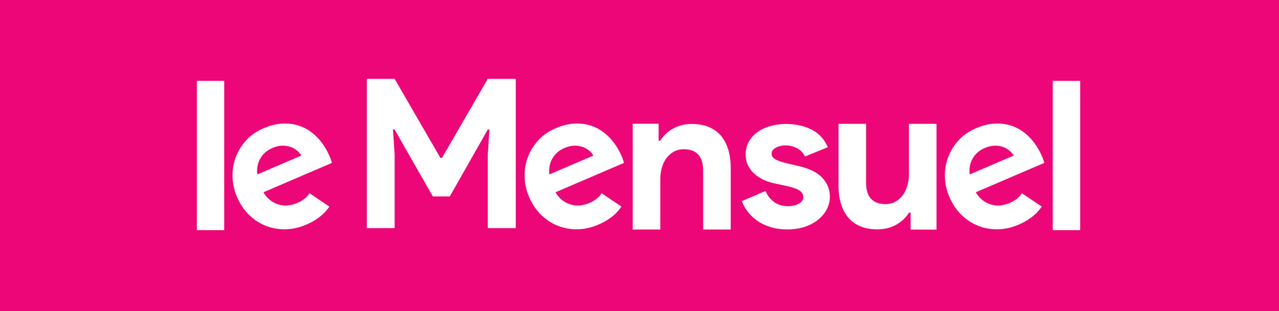 Logo Le Mensuel - rectangle magenta
